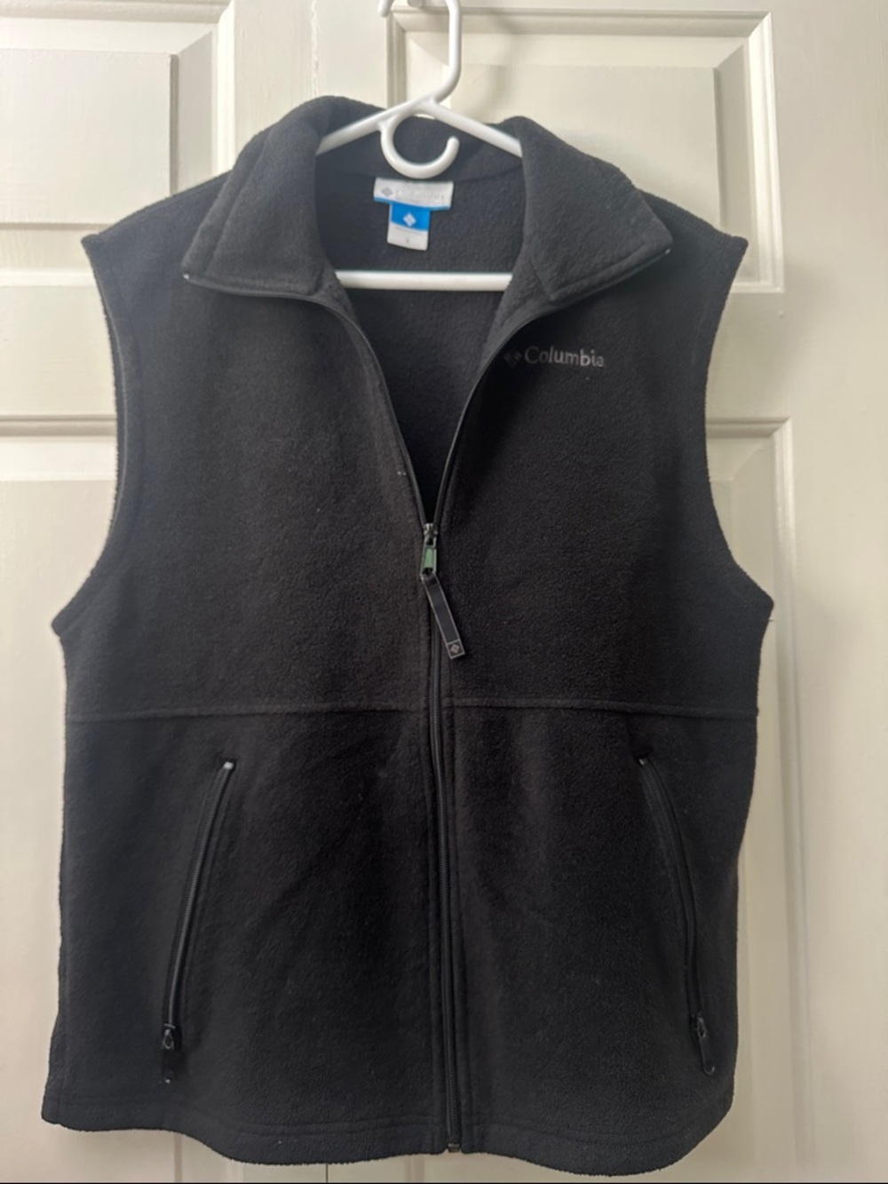 Columbia Black Full-Zip Fleece Vest